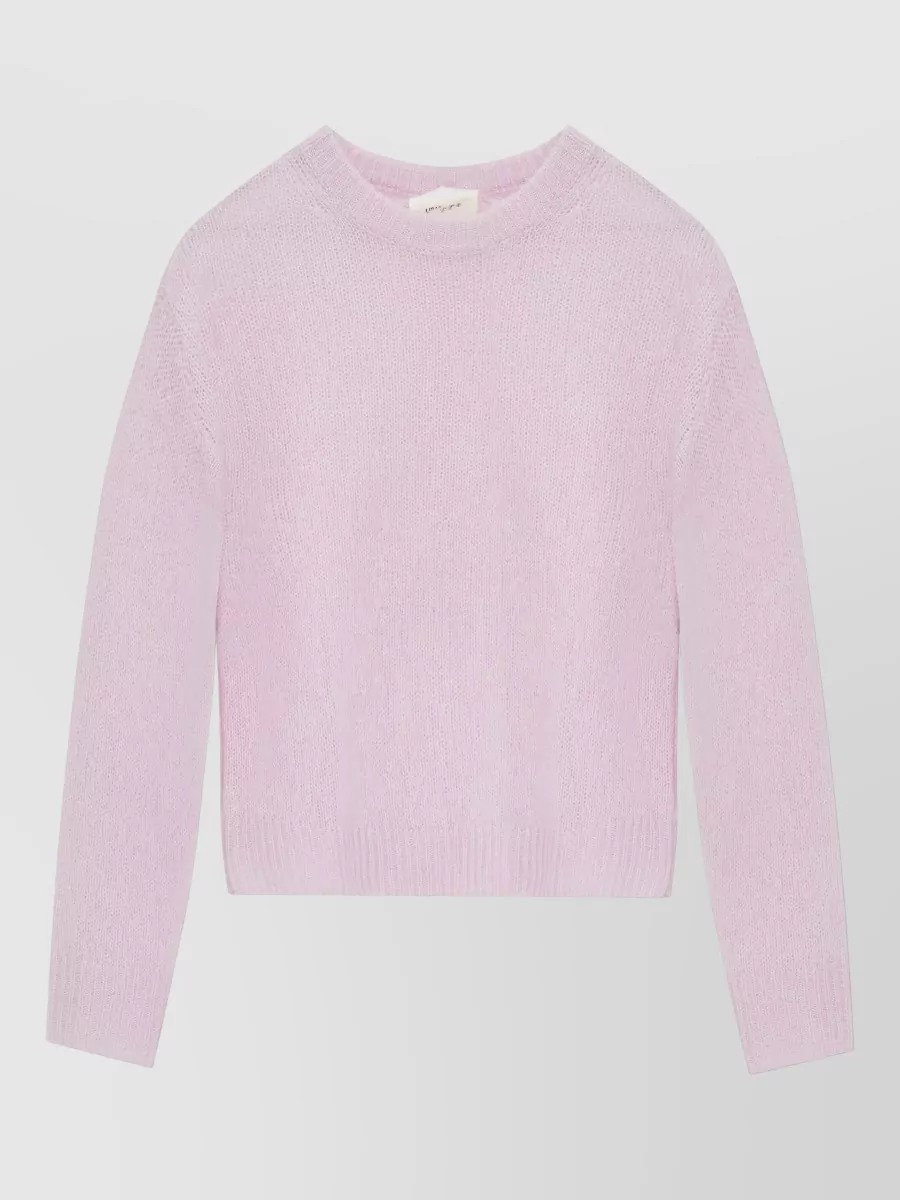 Lisa Yang Cashmere Silk Ribbed Crew Neck Sweatshirt