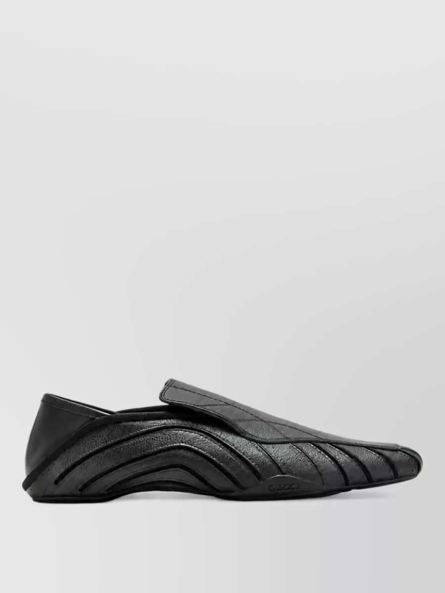 Gucci leather slip-on loafers