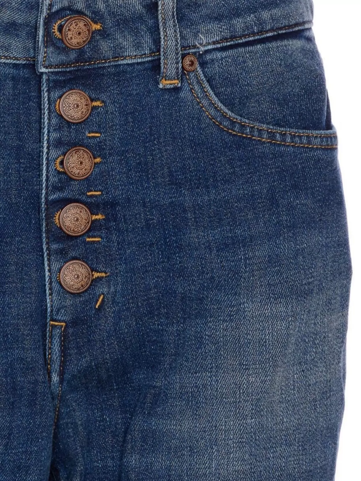 Dondup Trousers Loose Fit Rolled Cuffs