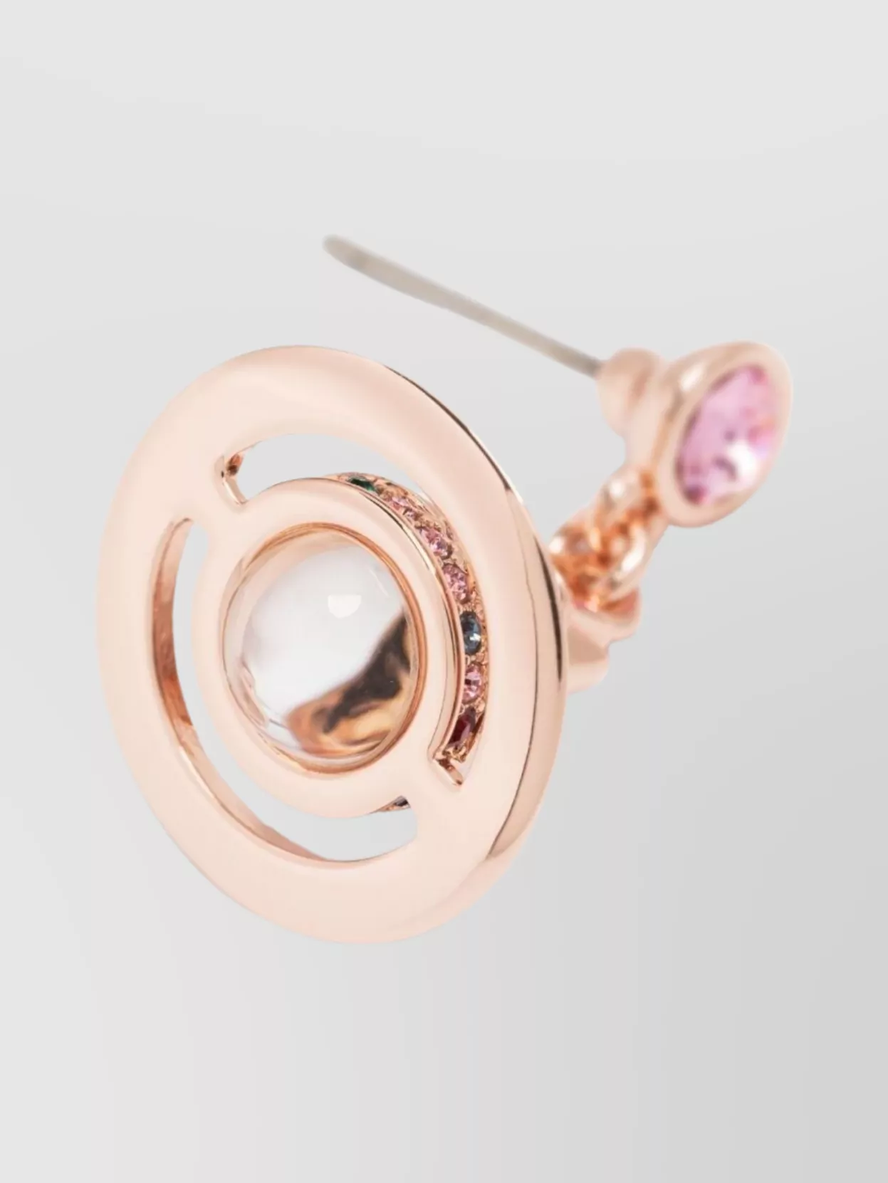 Vivienne Westwood Pair Stud Earrings Crystal Embellishment