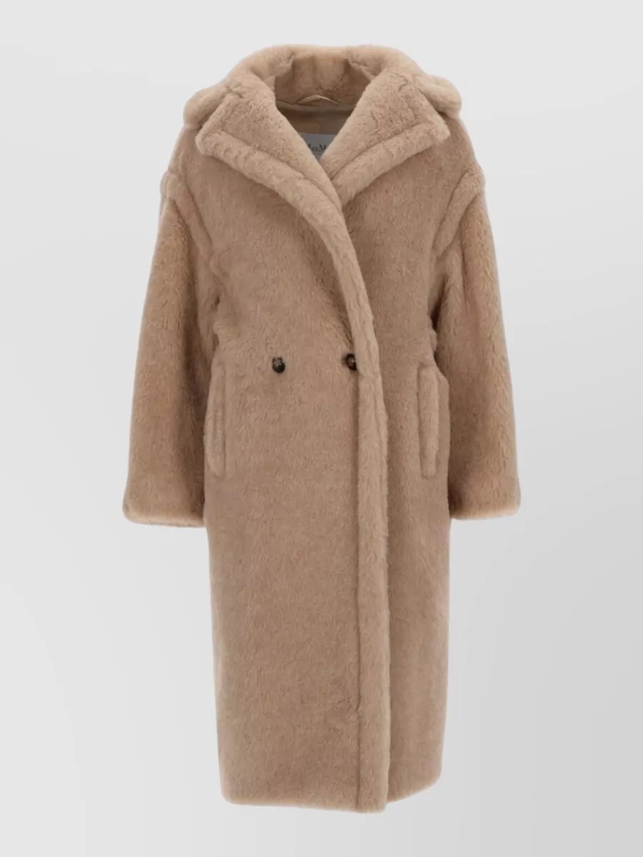 Max Mara alpaca wool cashmere silk coat