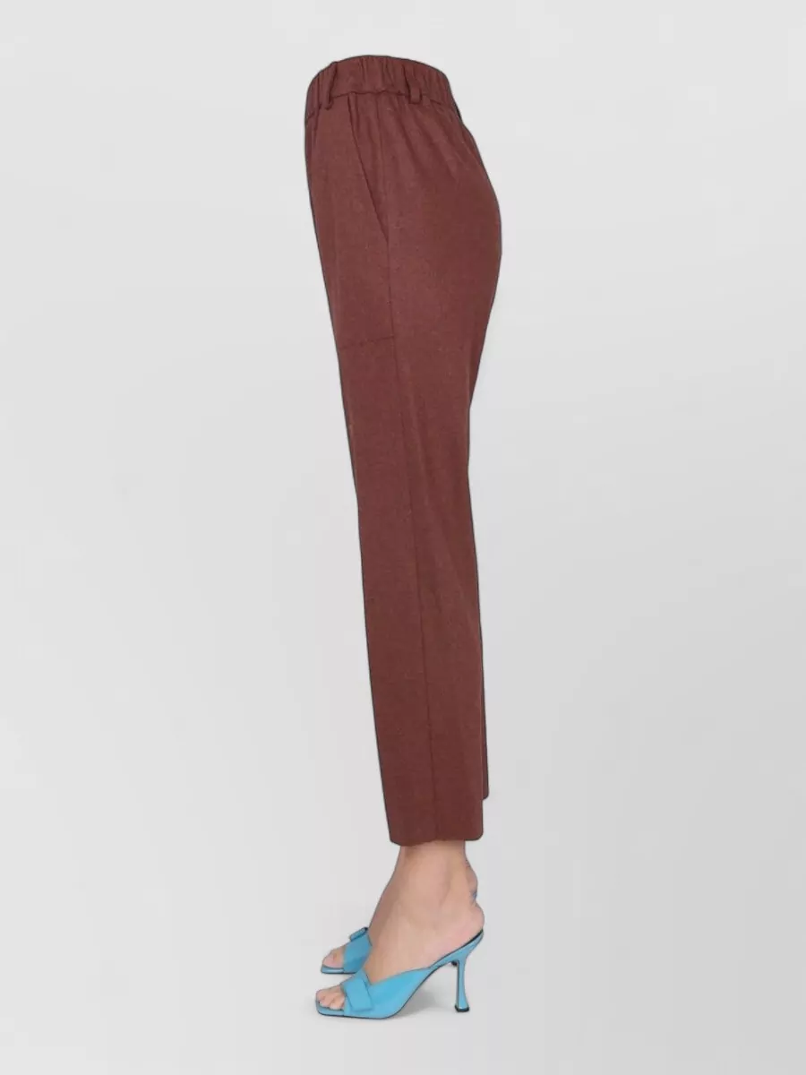 Alysi Wool Cropped Cigarette Trousers