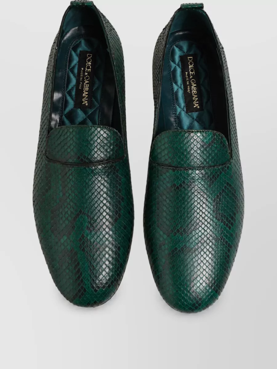 Dolce&Gabbana Python Leather Monk Shoes