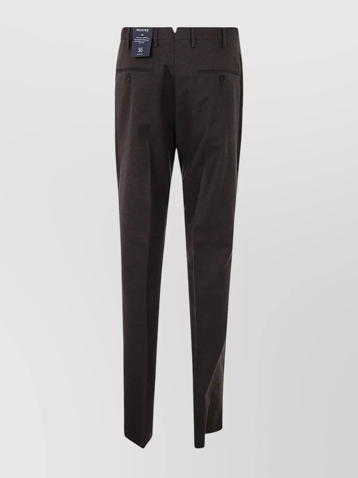 Incotex Tailored Trousers With Pockets And Belt Loops In Black
