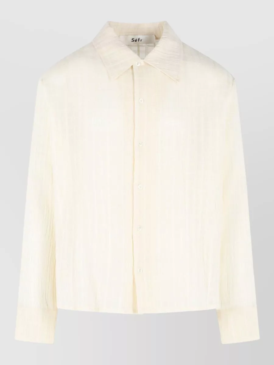 Séfr Cotton checked shirt