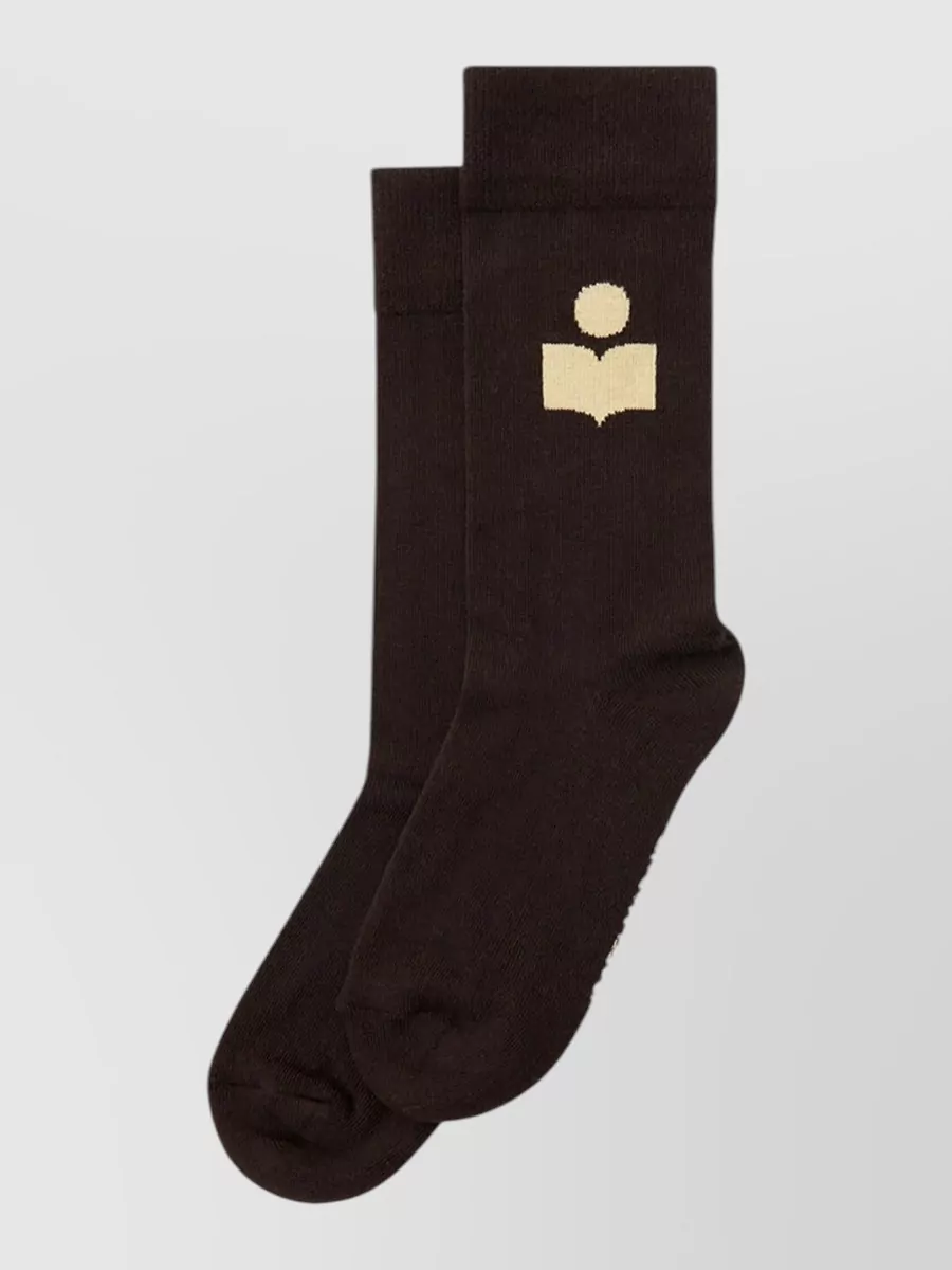 Isabel Marant ribbed logo socks