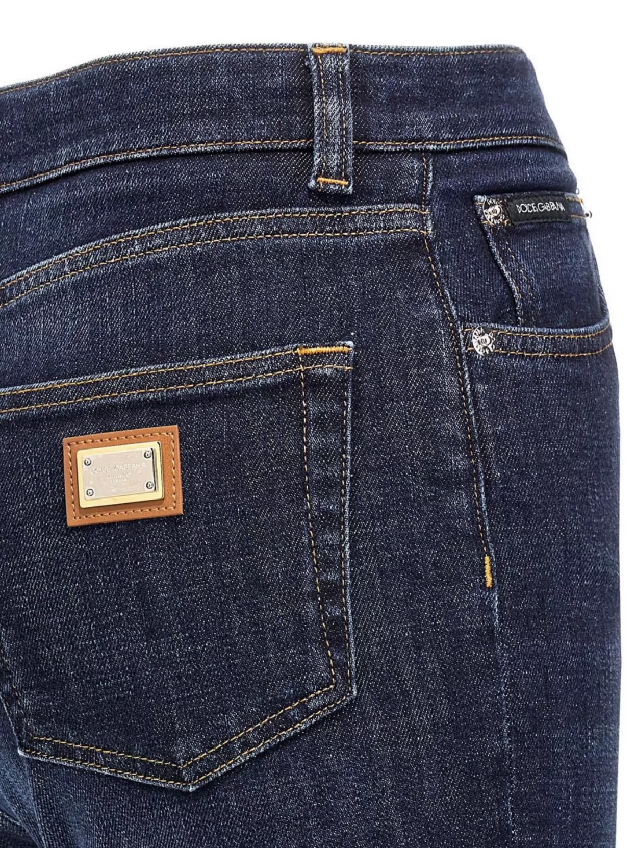 Dolce & Gabbana Slim Fit Denim Trousers With Five Pockets
