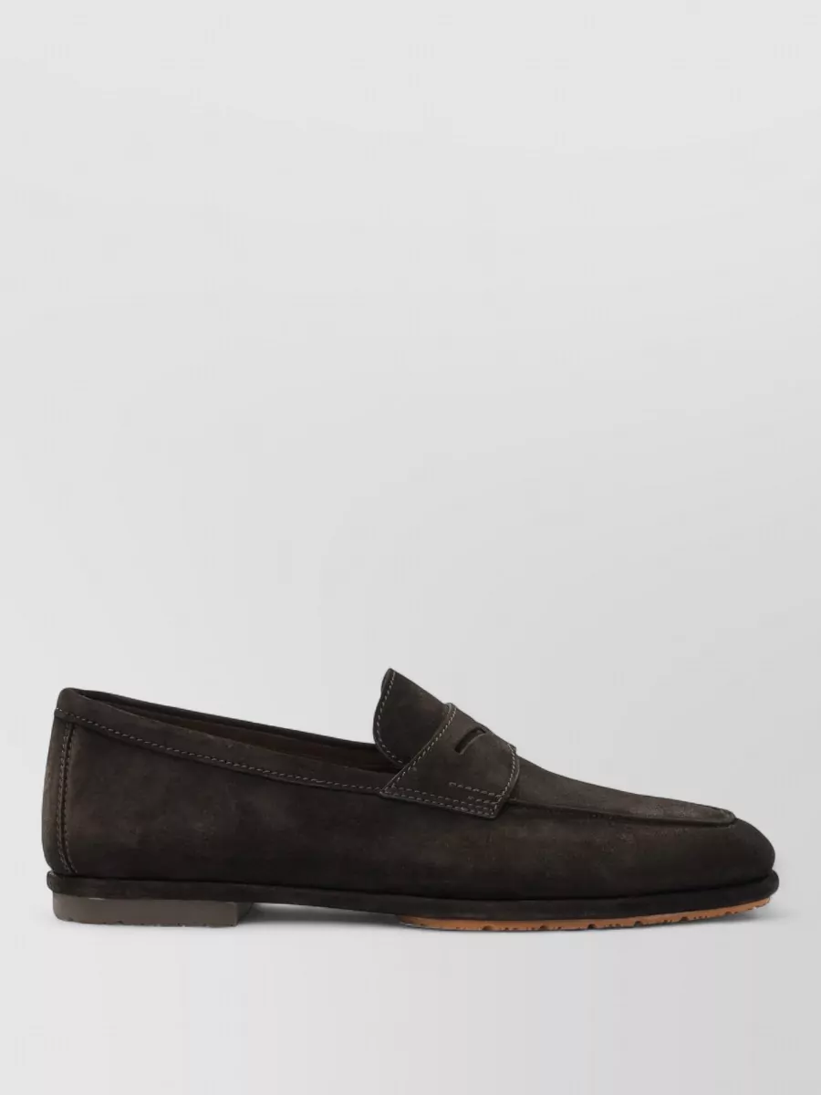 Santoni Leather Loafers