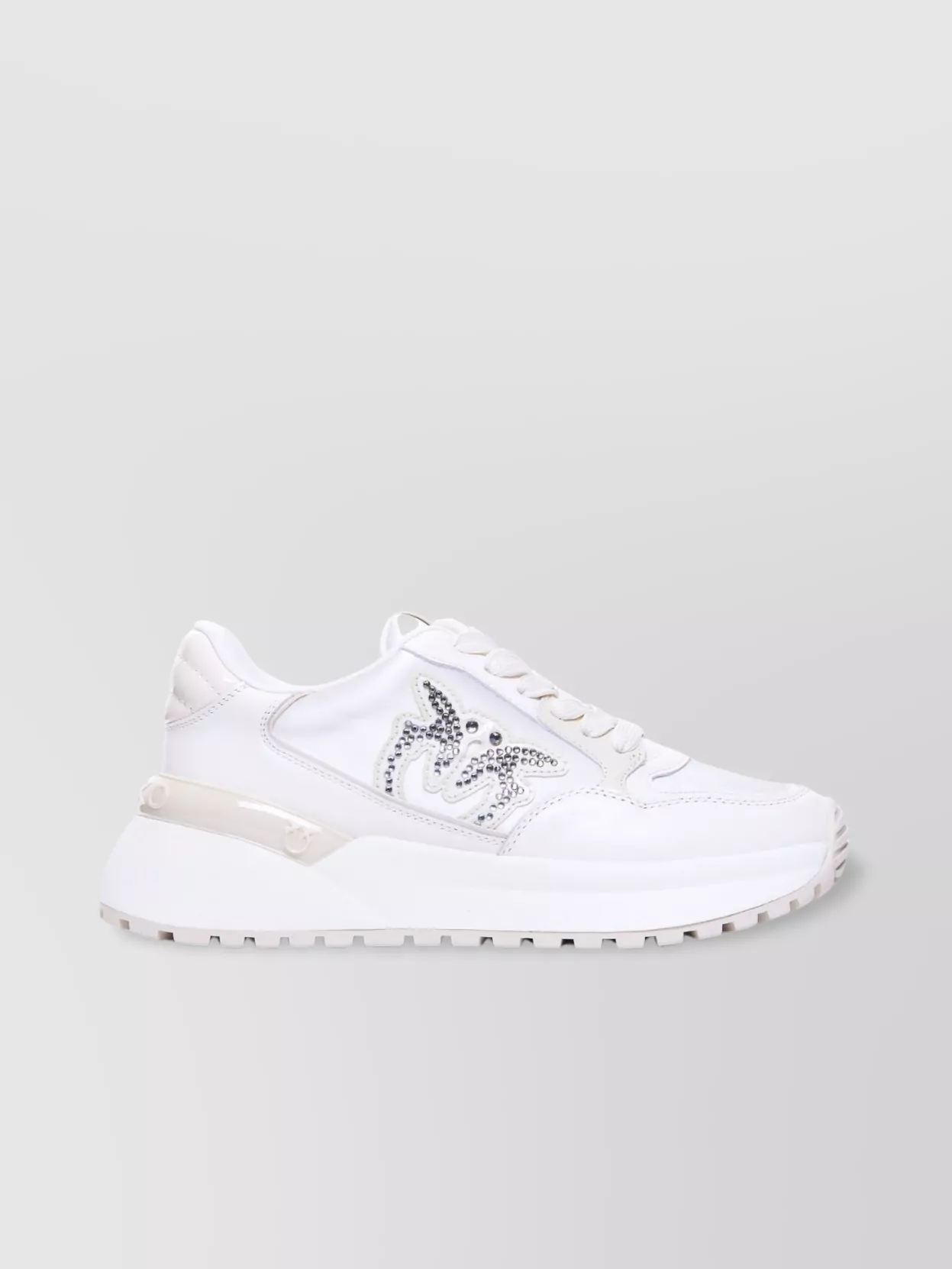 Pinko Low Top Gem Embellished Platform Sneakers