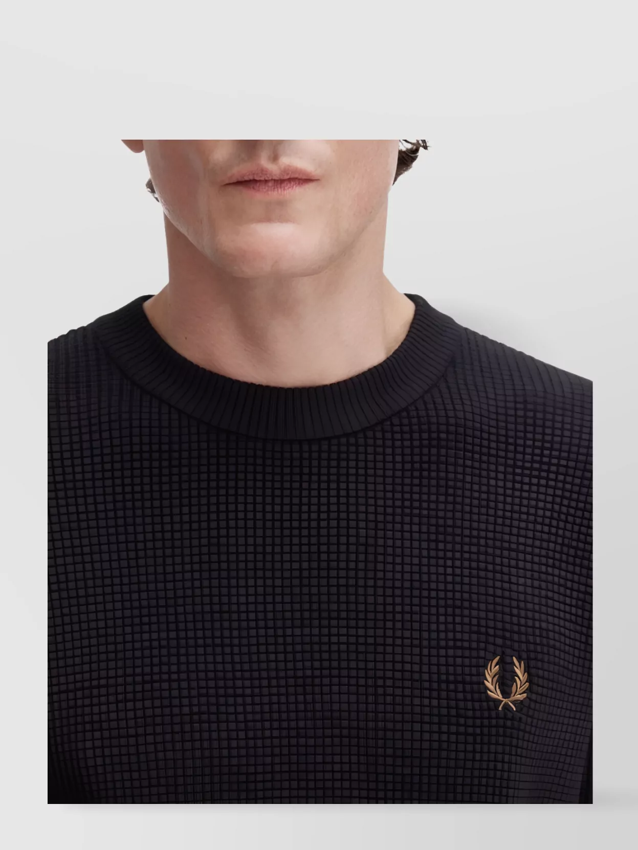 Fred Perry Embossed Knit Sweatshirt