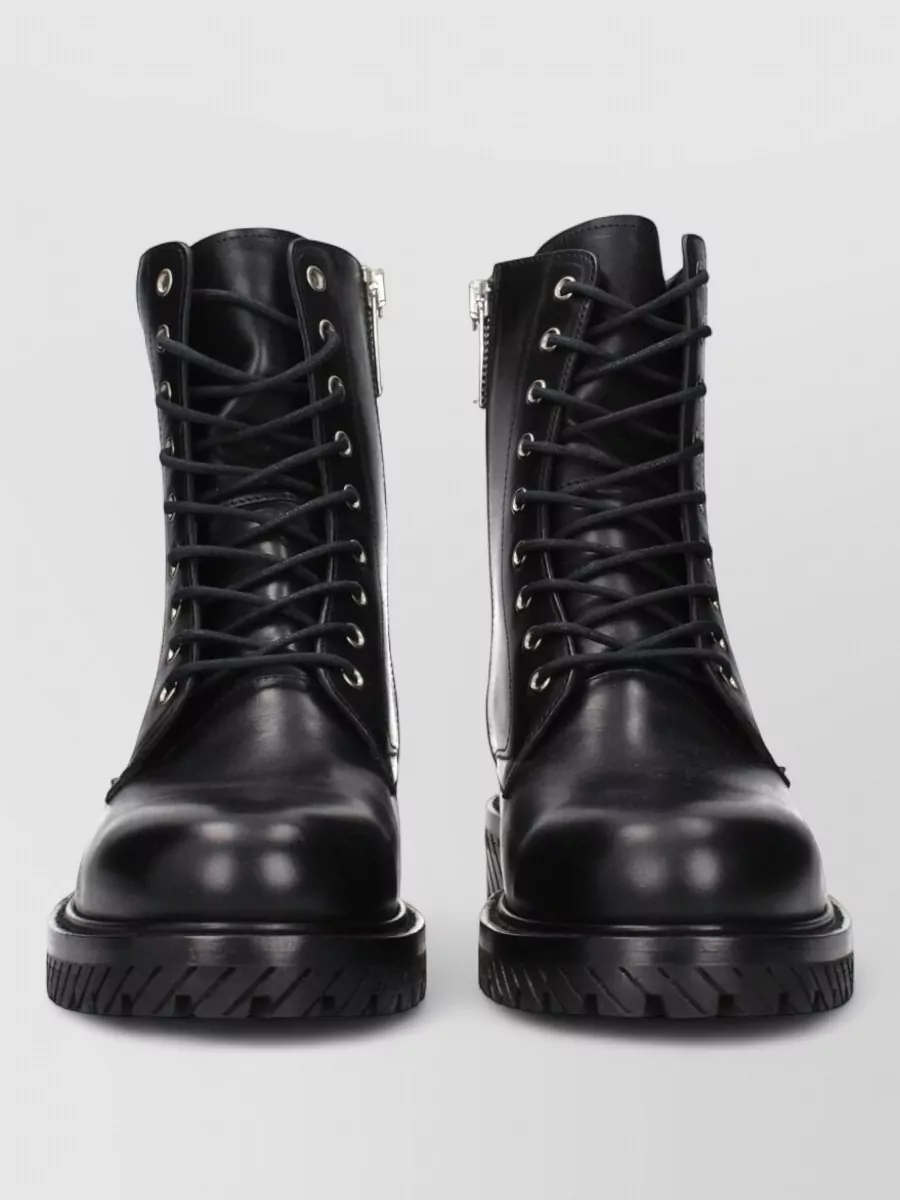Off-White leather ankle boots