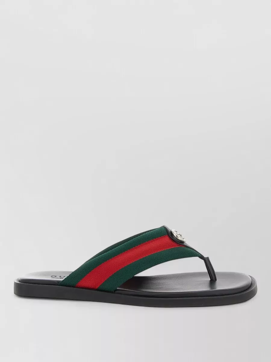 Gucci nylon flip-flop sandals