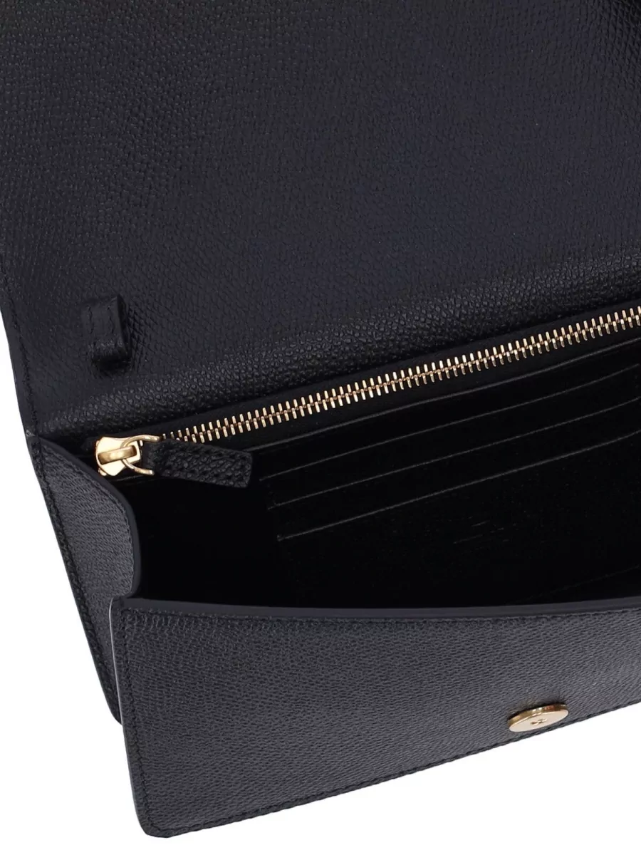 Valentino Garavani Vlogo Signature Mini Leather Clutch Bag