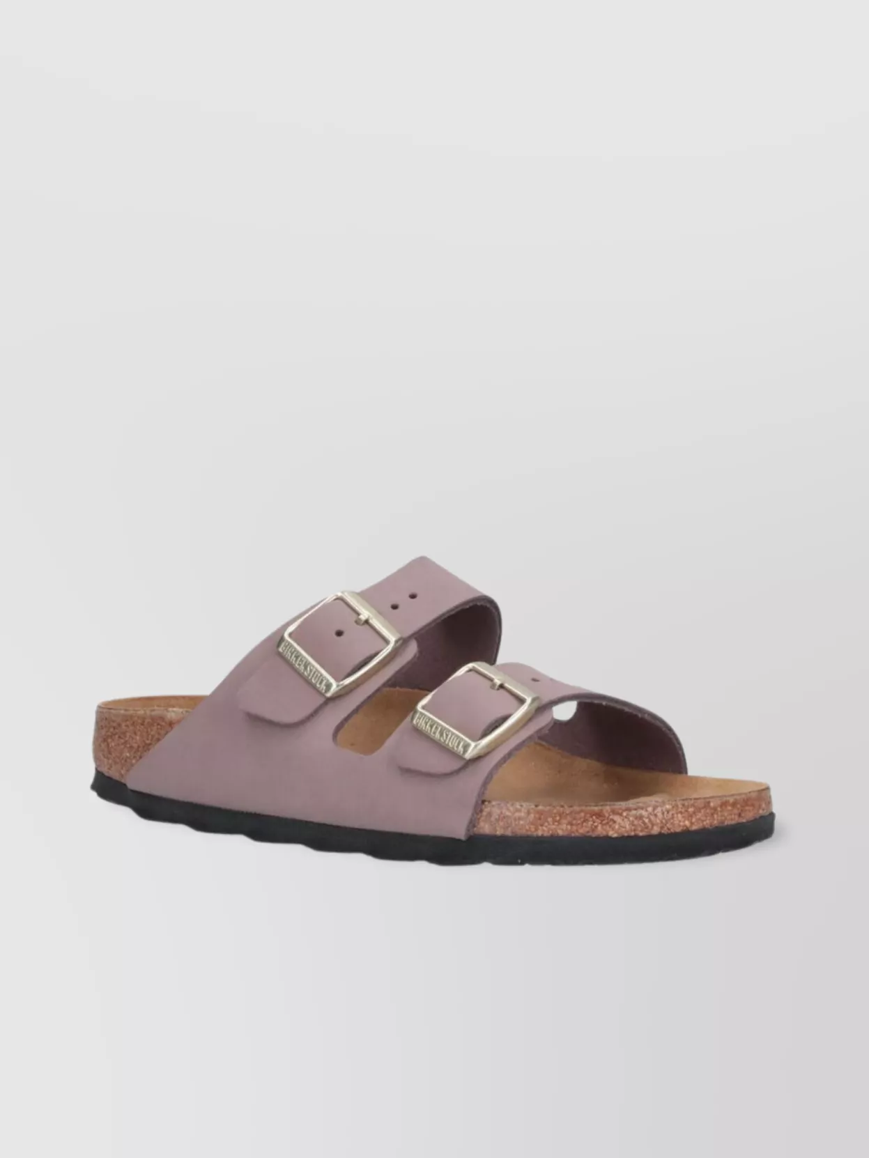Birkenstock Heel Sandals With Cork Sole And Open Toe