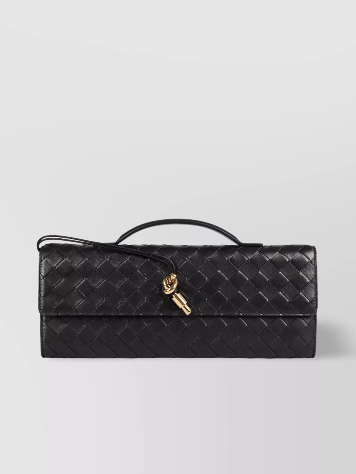 Bottega Veneta leather clutch intrecciato design