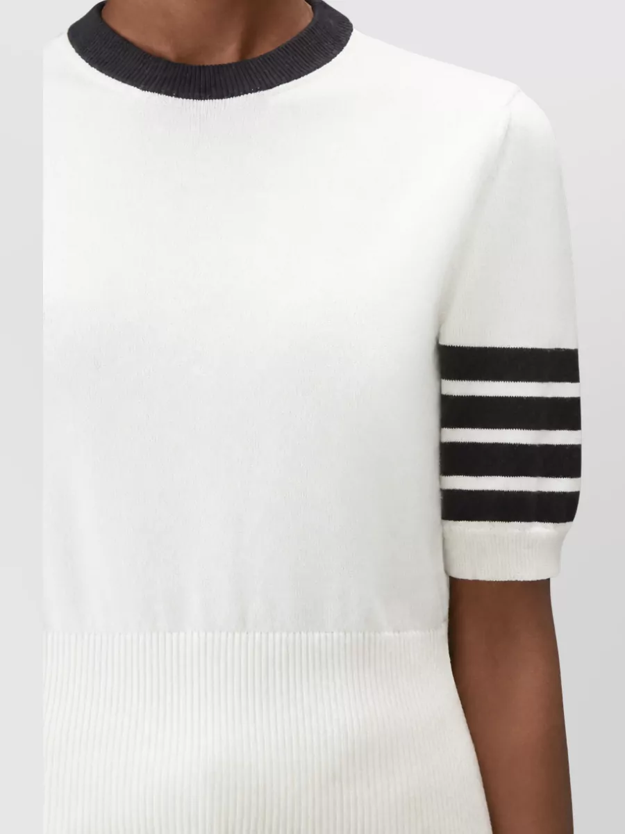 Thom Browne Ribbed Cotton Short-Sleeve T-Shirt