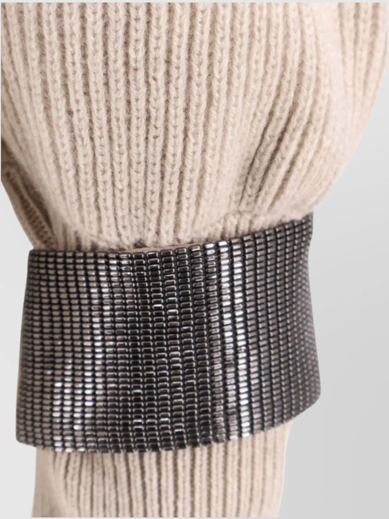 Brunello Cucinelli Cashmere Sweater Cuffs Removable