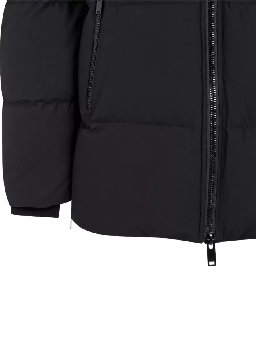 Moose Knuckles Down Hooded Quilted Puffer Jacket