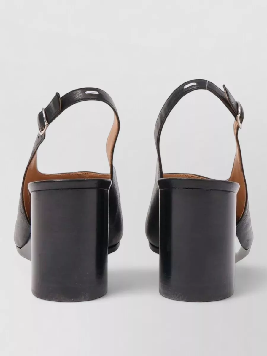 Maison Margiela Leather Wedge Slingback Pumps