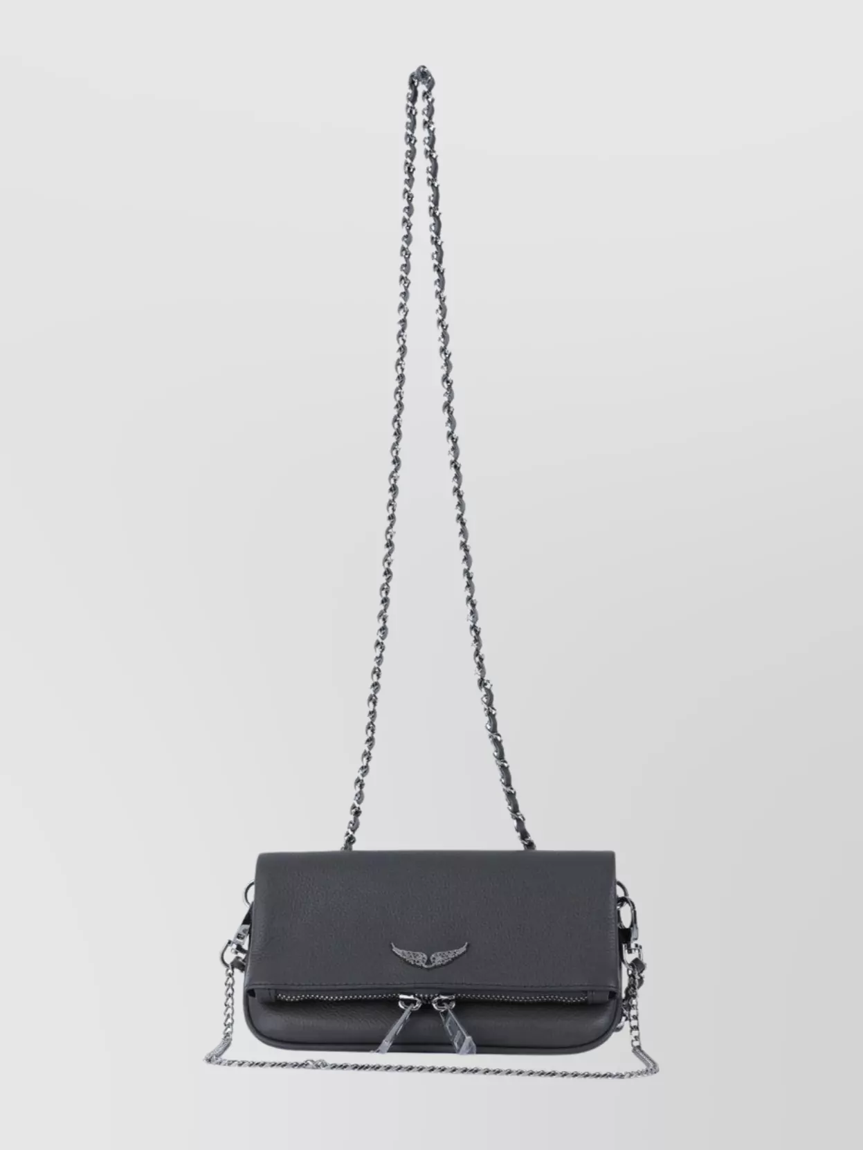 Zadig & Voltaire Chain Strap Textured Shoulder Bag