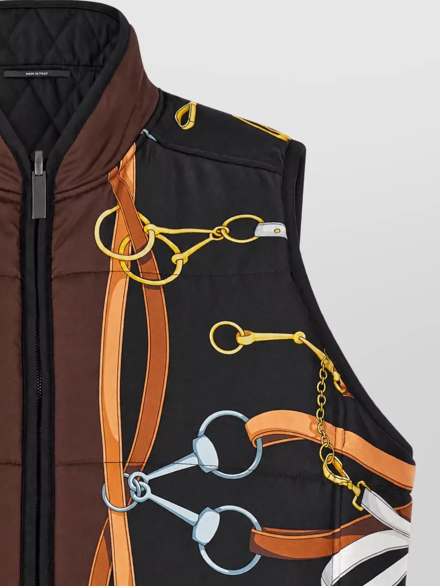 Gucci Silk Reversible Quilted Vest