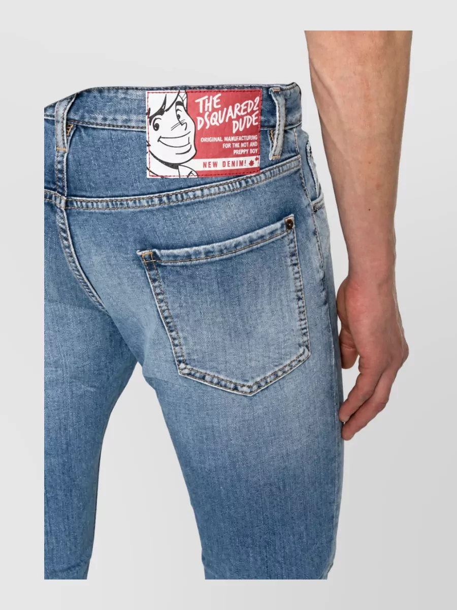 Dsquared2 Mid-Rise Slim-Fit Denim Jeans