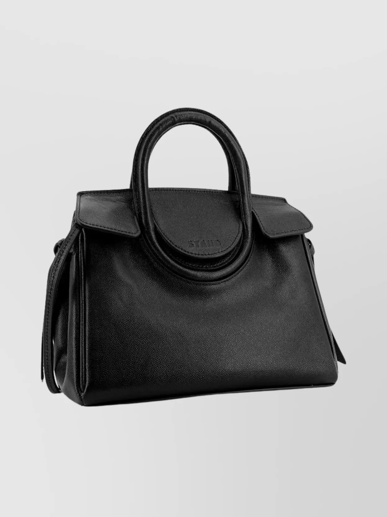 Staud Structured Textured Top Handle Shoulder Bag