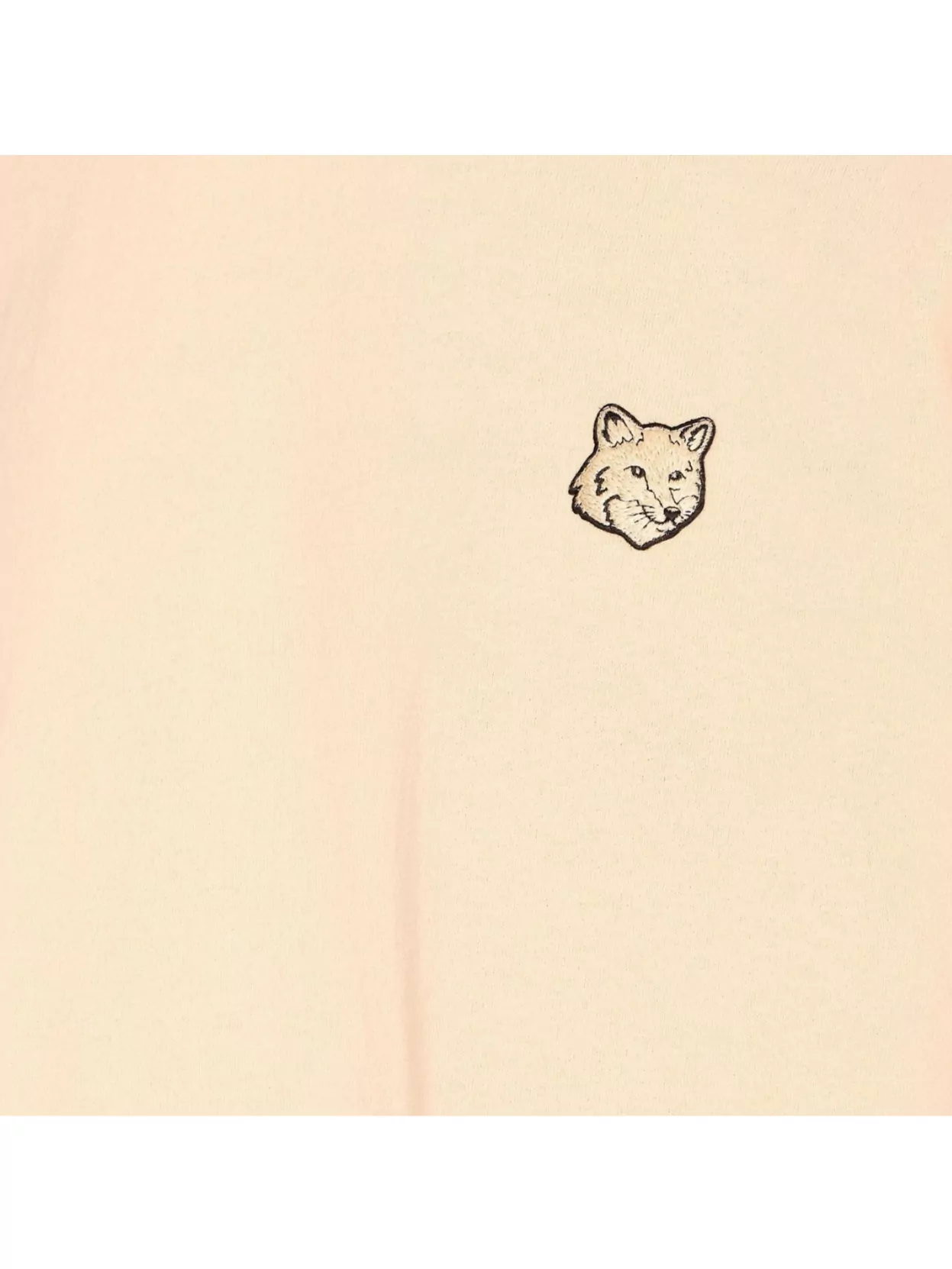 Shop Maison Kitsuné Fox Head Patch Crewneck T-shirt