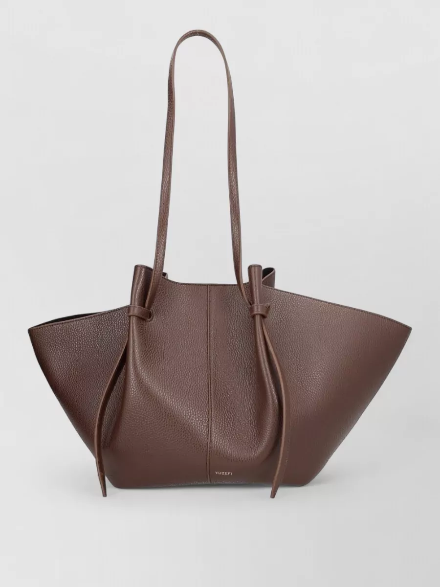 Yuzefi Mochi Shoulder Bag Knotted Handles Texture