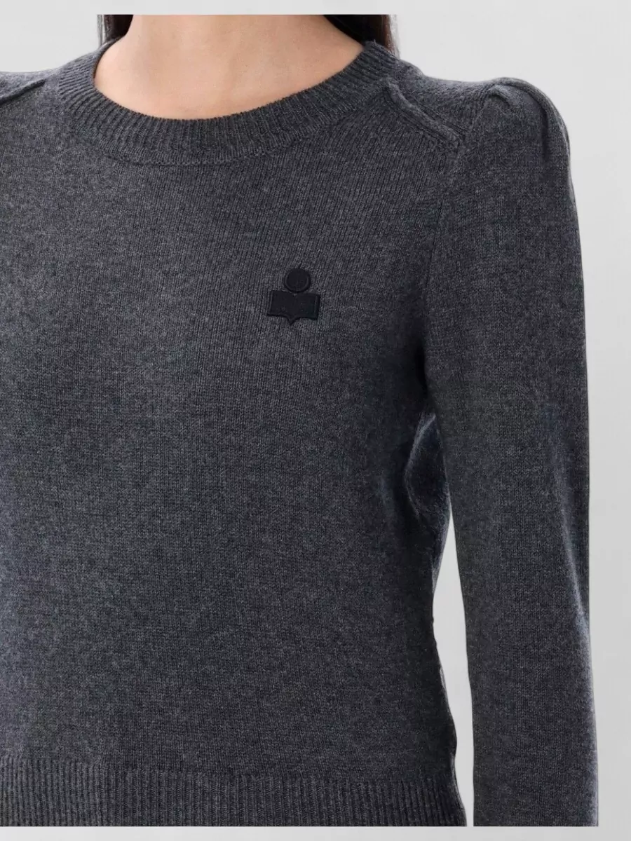 Isabel Marant Etoile Ribbed Logo-Embroidered Sweater