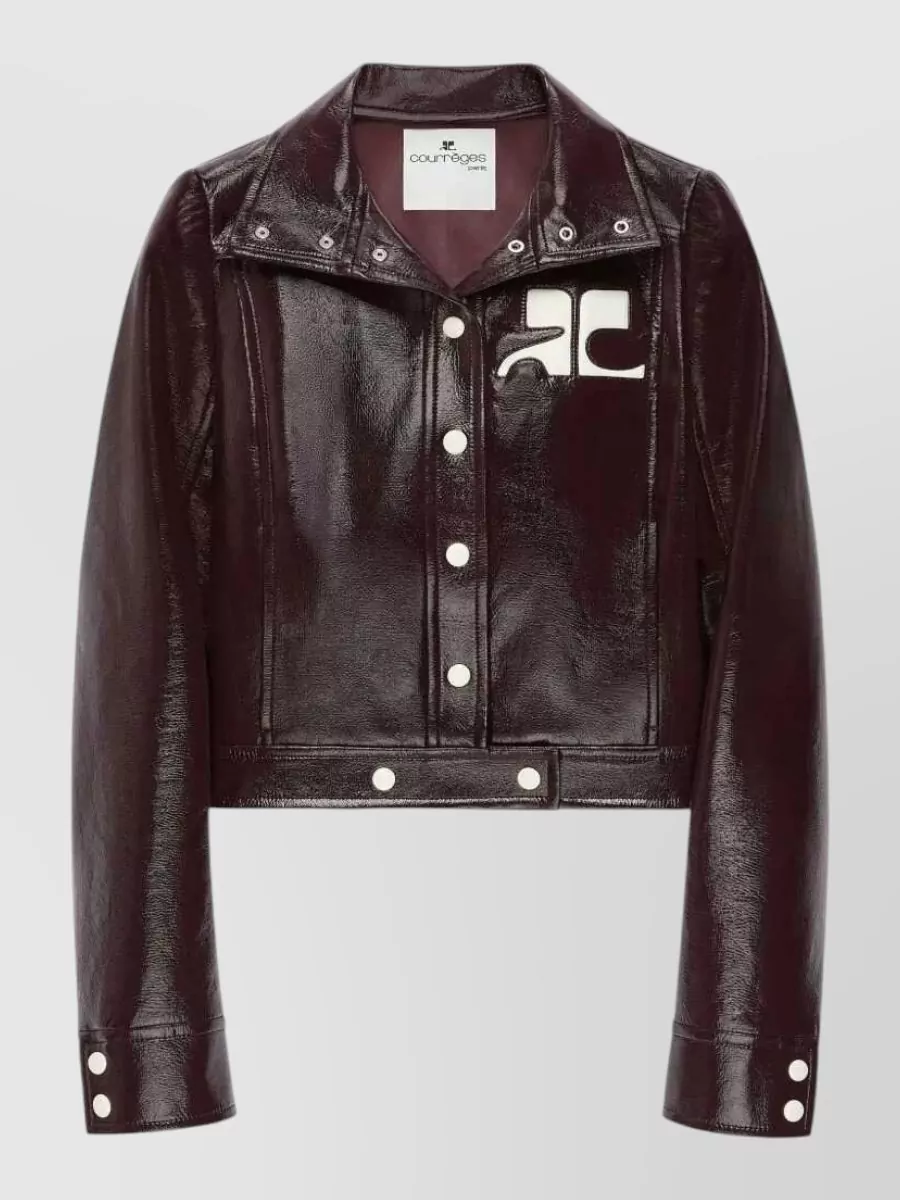 Courrèges Vinyl cropped jacket