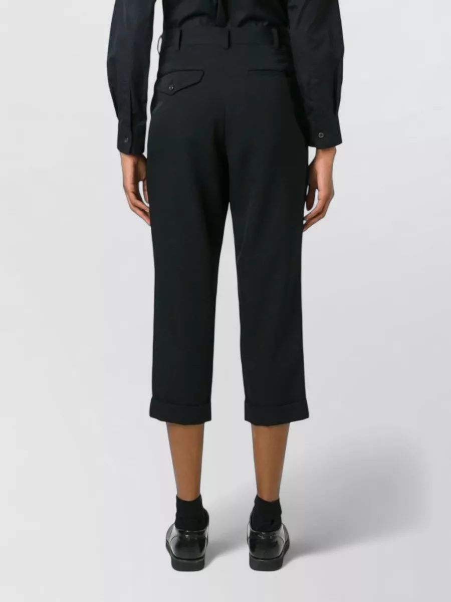 Comme Comme Wool Cropped Trousers