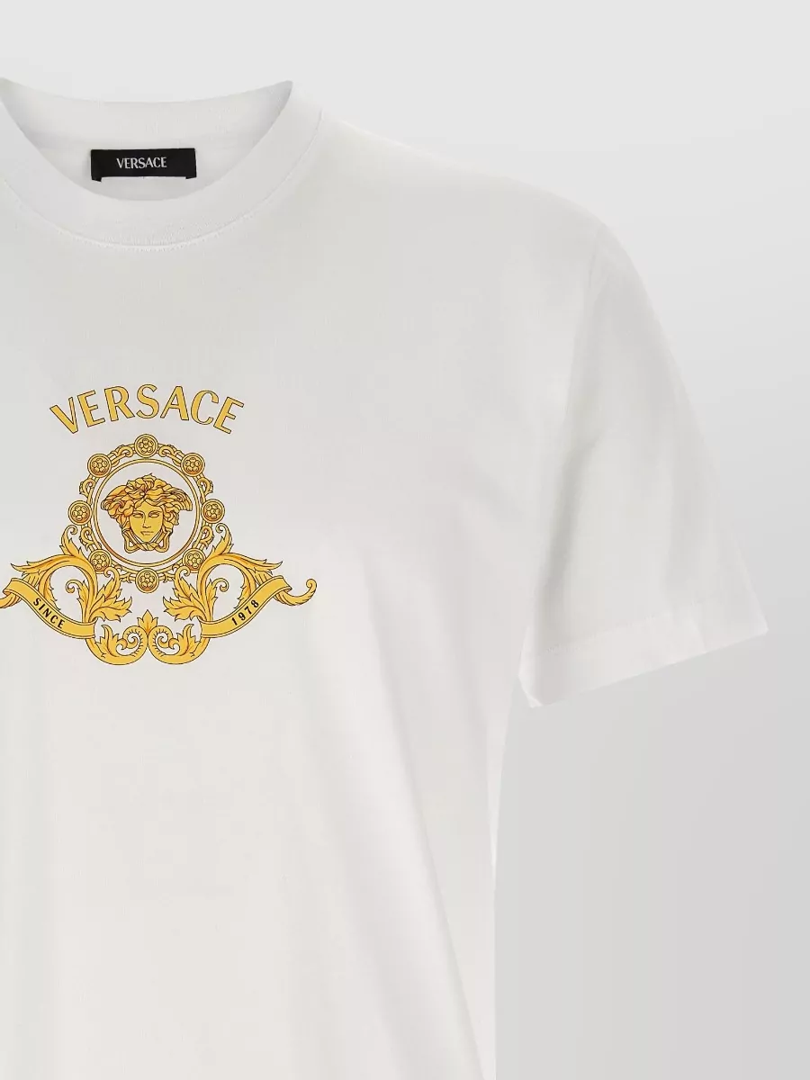 Versace Heroes Hall Crest Crew Neck T Shirt