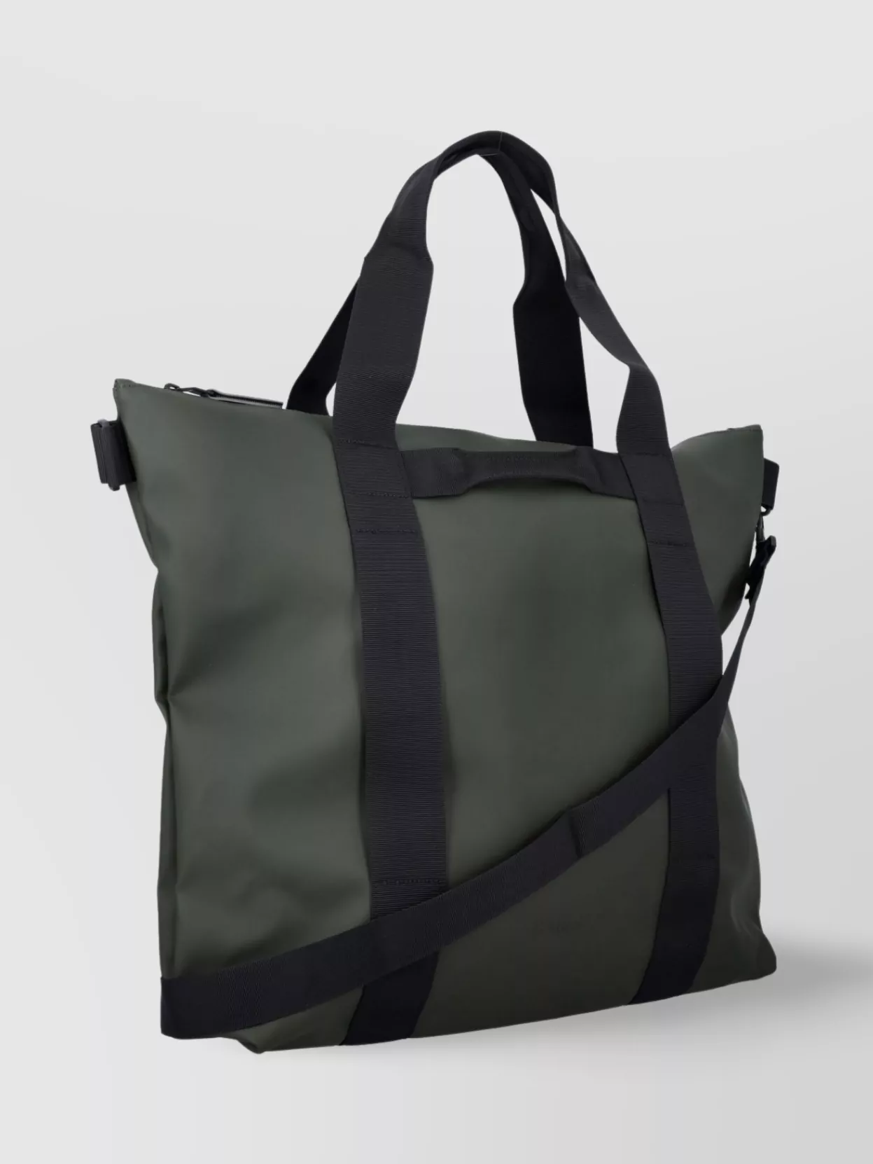 Rains Tote Bag With Top Handles And Adjustable Shoulder Strap