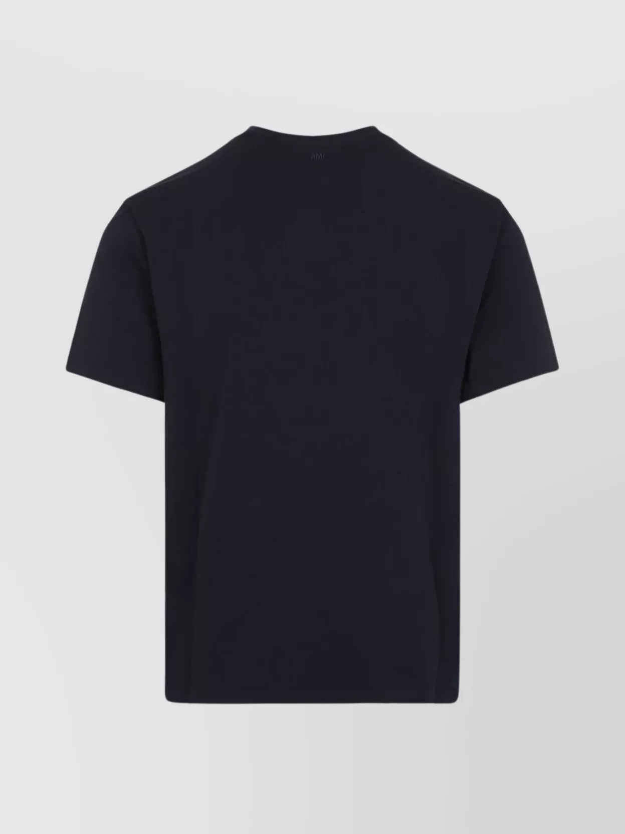 Ami Paris Dropped Shoulder T-Shirt In Night-Blue Cotton Jersey
