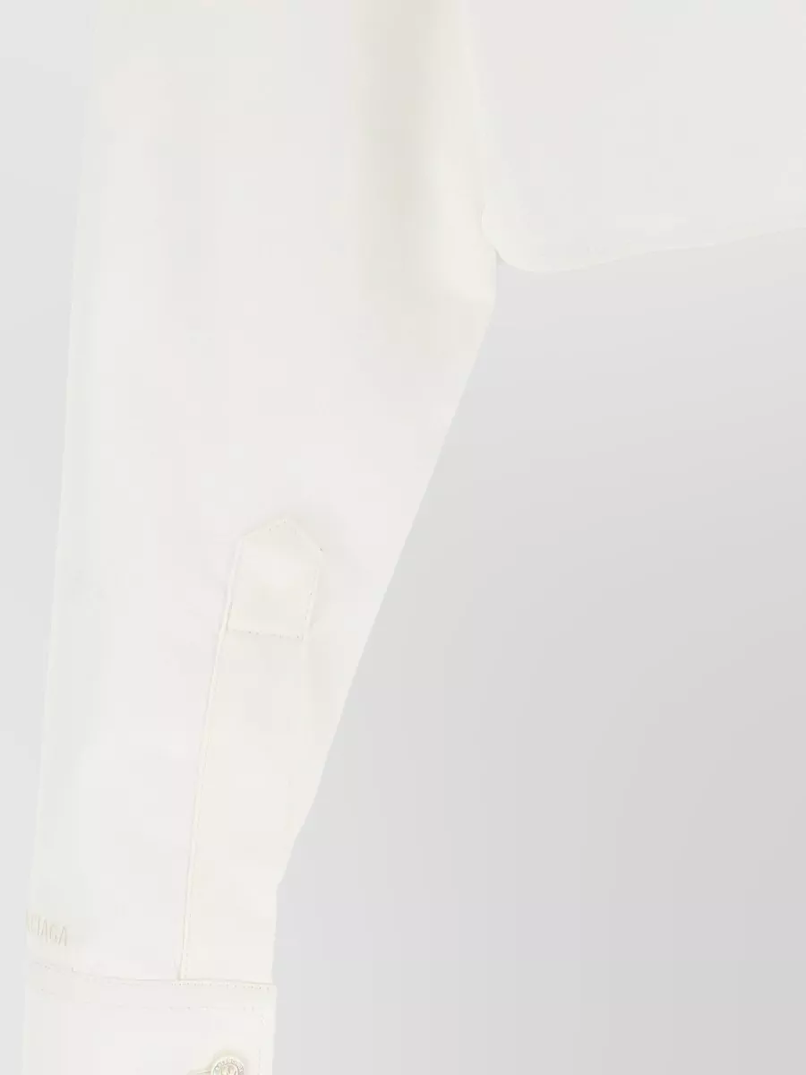 Balenciaga Silk Cropped Shirt