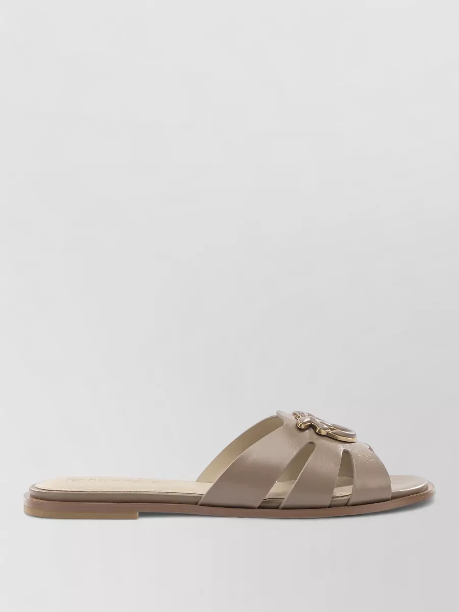 Pinko Leather Slides