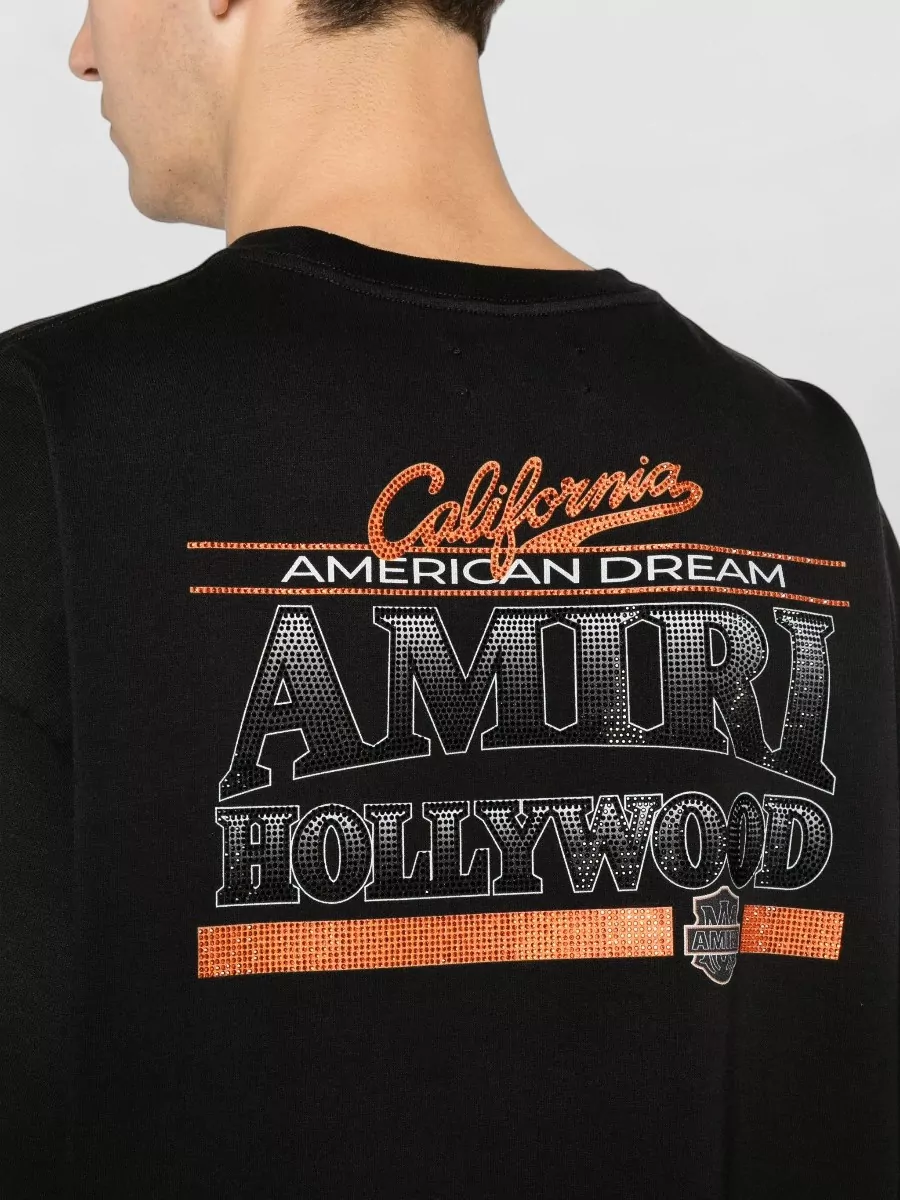 Amiri Crystal-Embellished Cotton T-Shirt