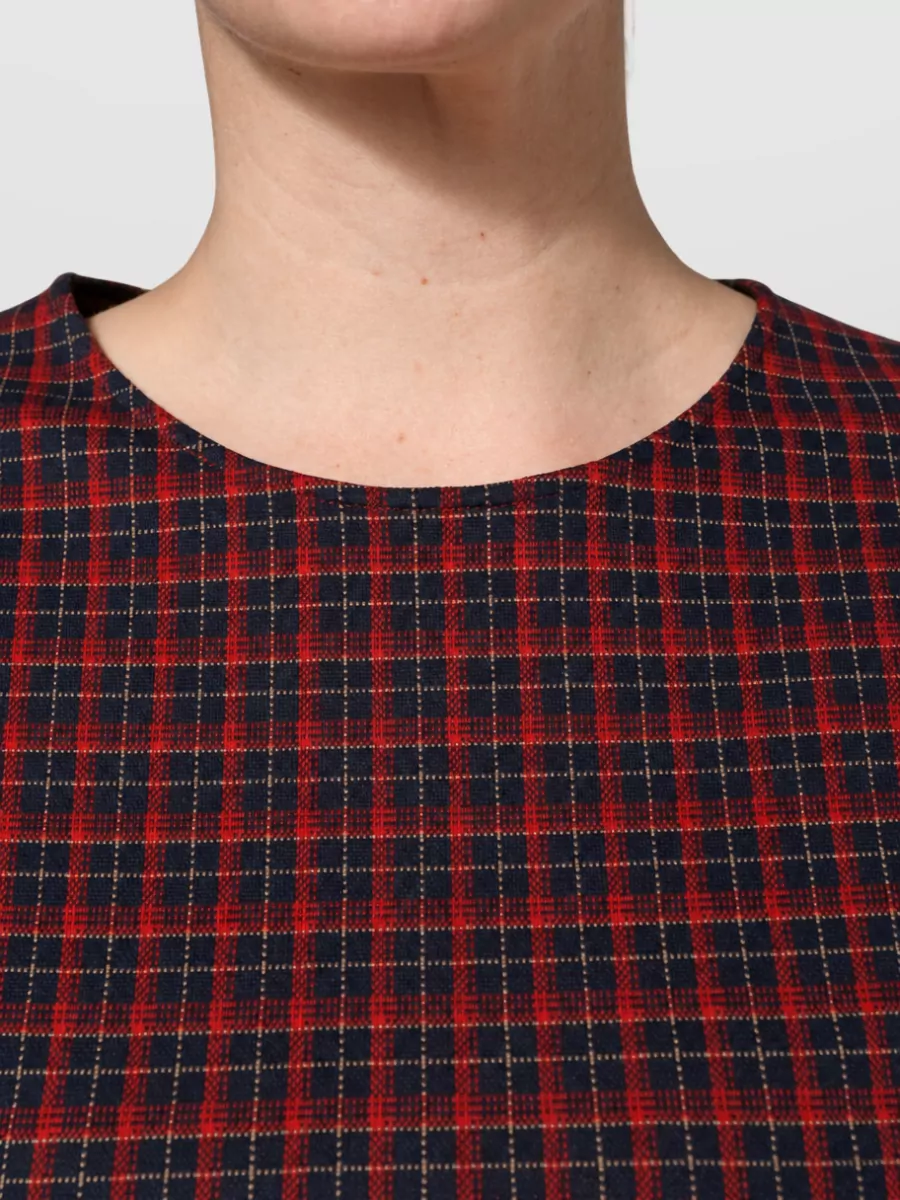 Dolce&Gabbana Checked Short Sleeve Knee Length Dress
