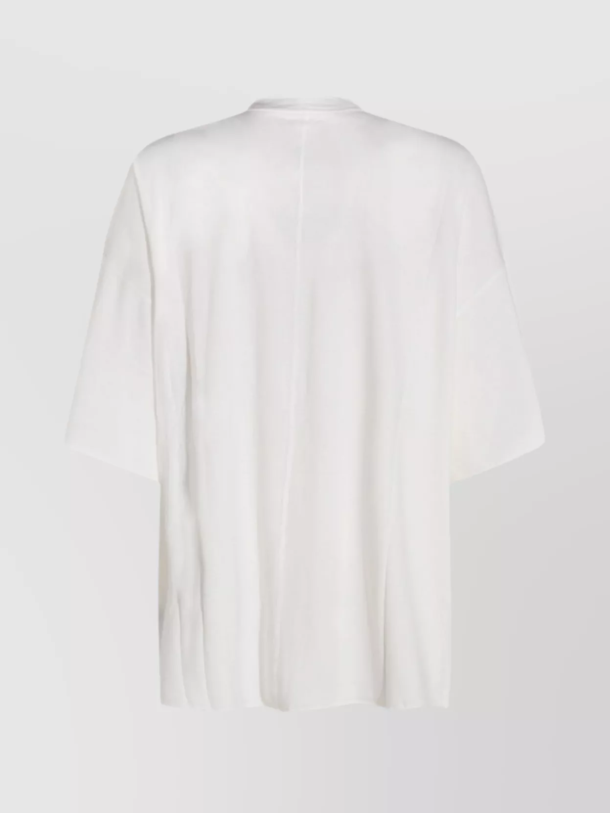 Rick Owens Drkshdw Graphic Print Loose Fit Short Sleeve Top In White