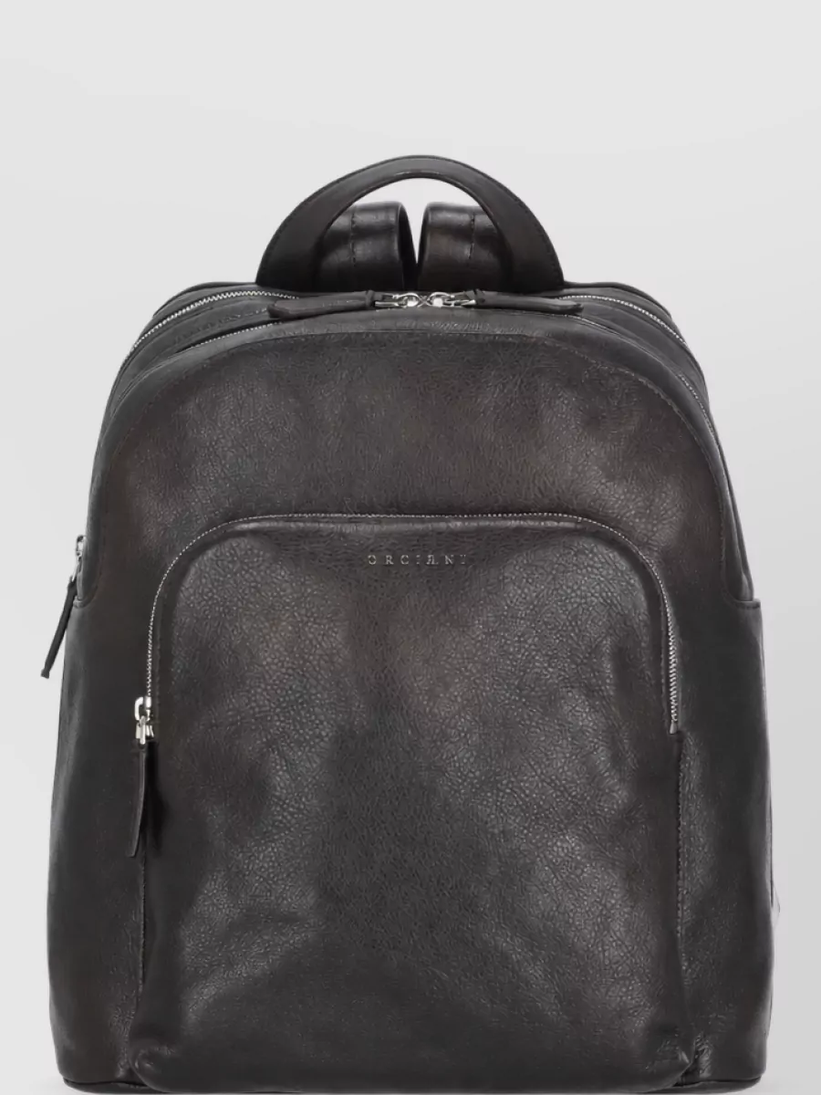 Orciani Leather Backpack