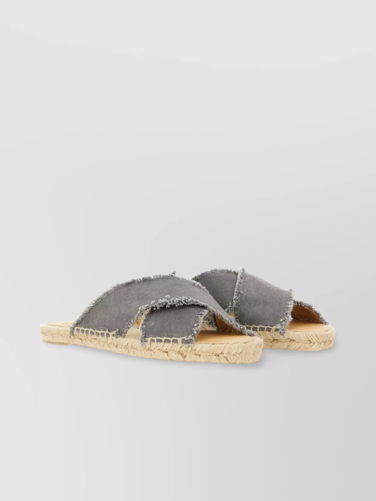 Castaner Palmera Cross Strap Frayed Edges Sandals