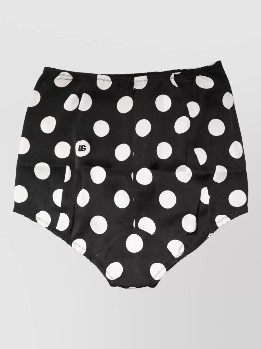 Dolce&Gabbana polka dot high-waist briefs