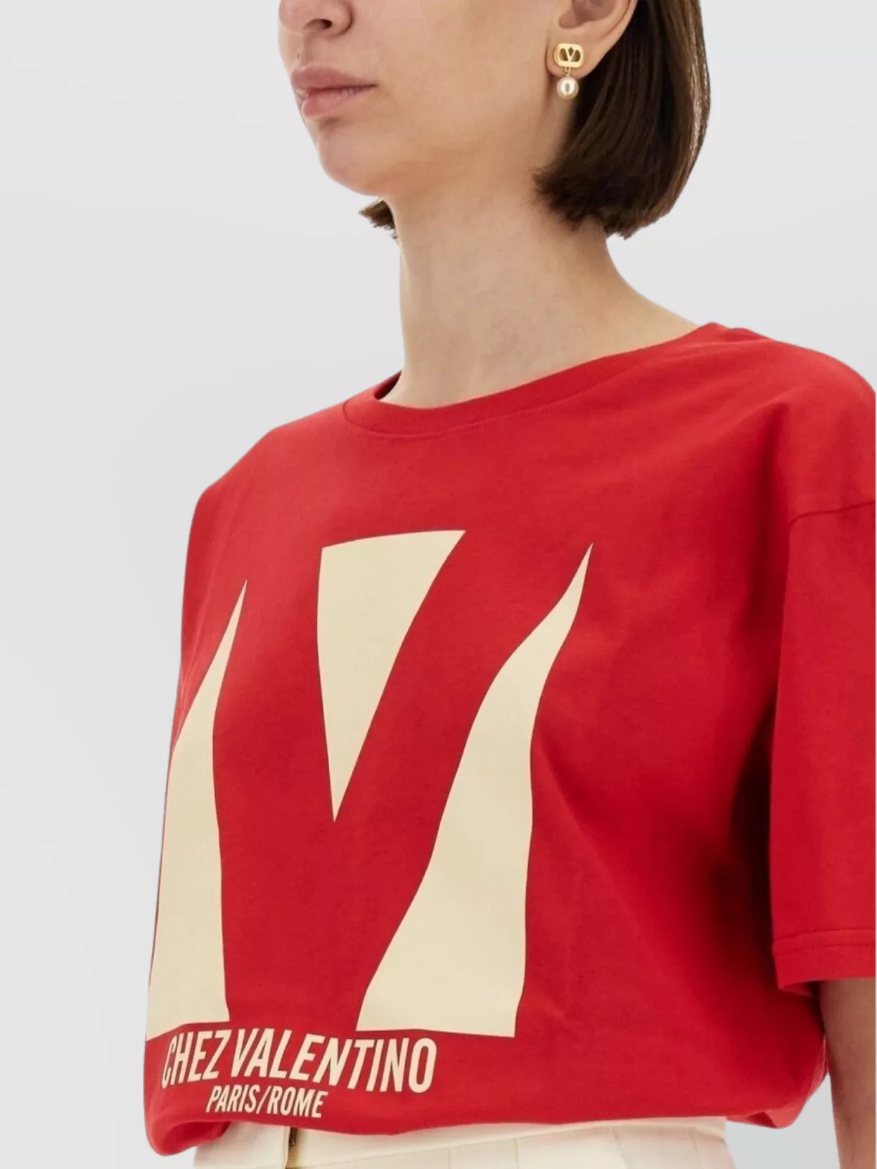 Valentino "At Valentino" Print T-Shirt
