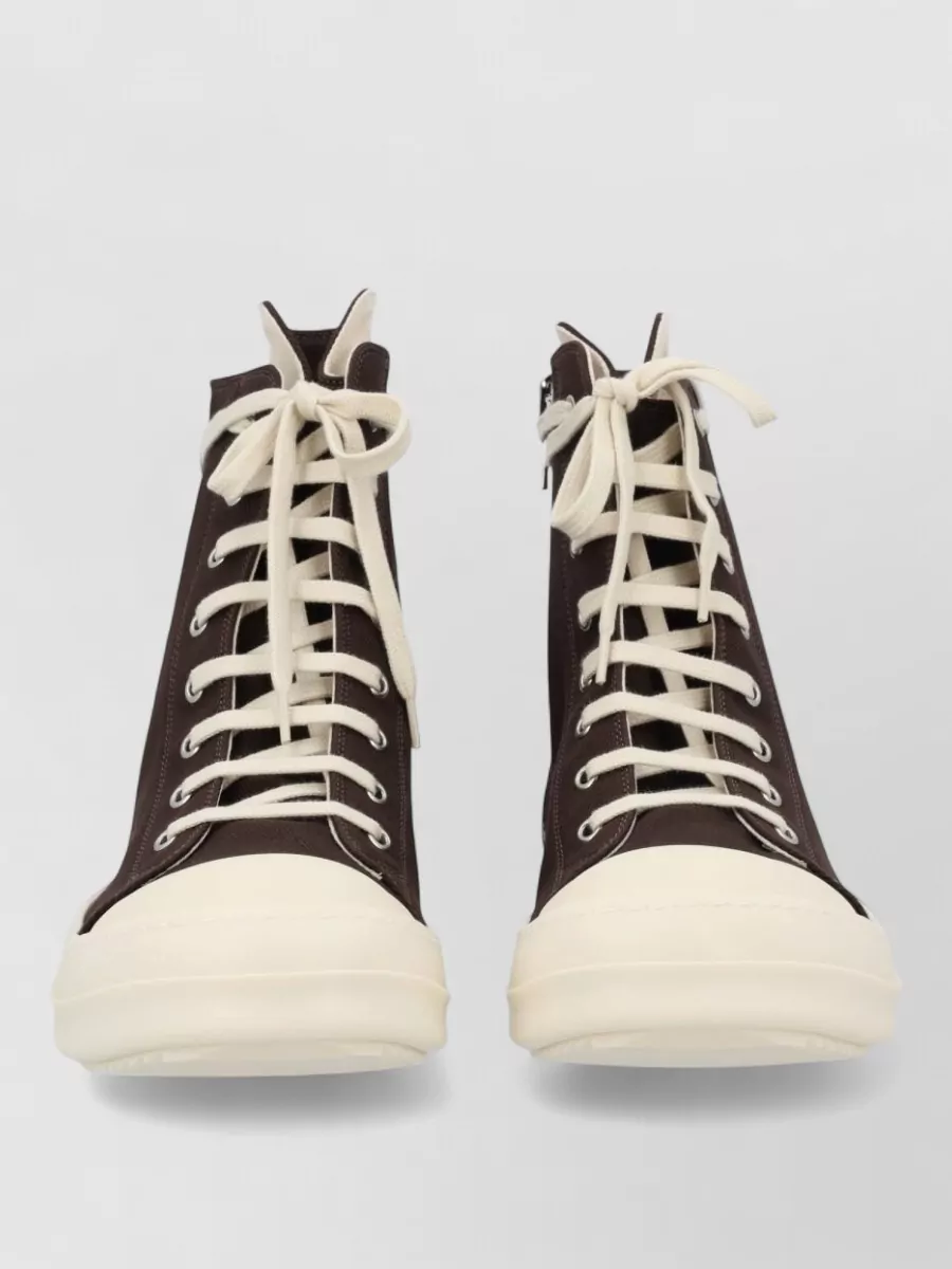 Rick Owens Drkshdw denim high sneakers