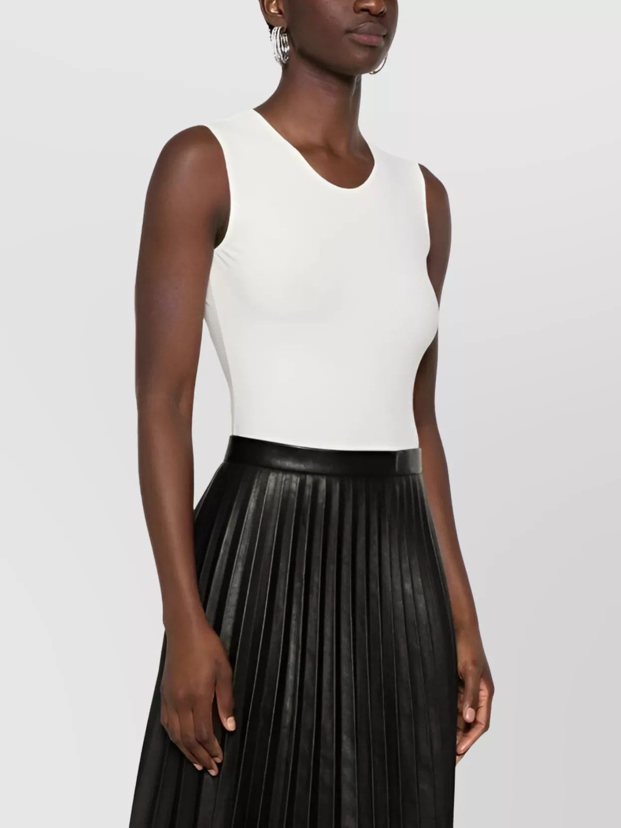 Maison Margiela Bodysuit With Elasticated Trim And Round Neckline