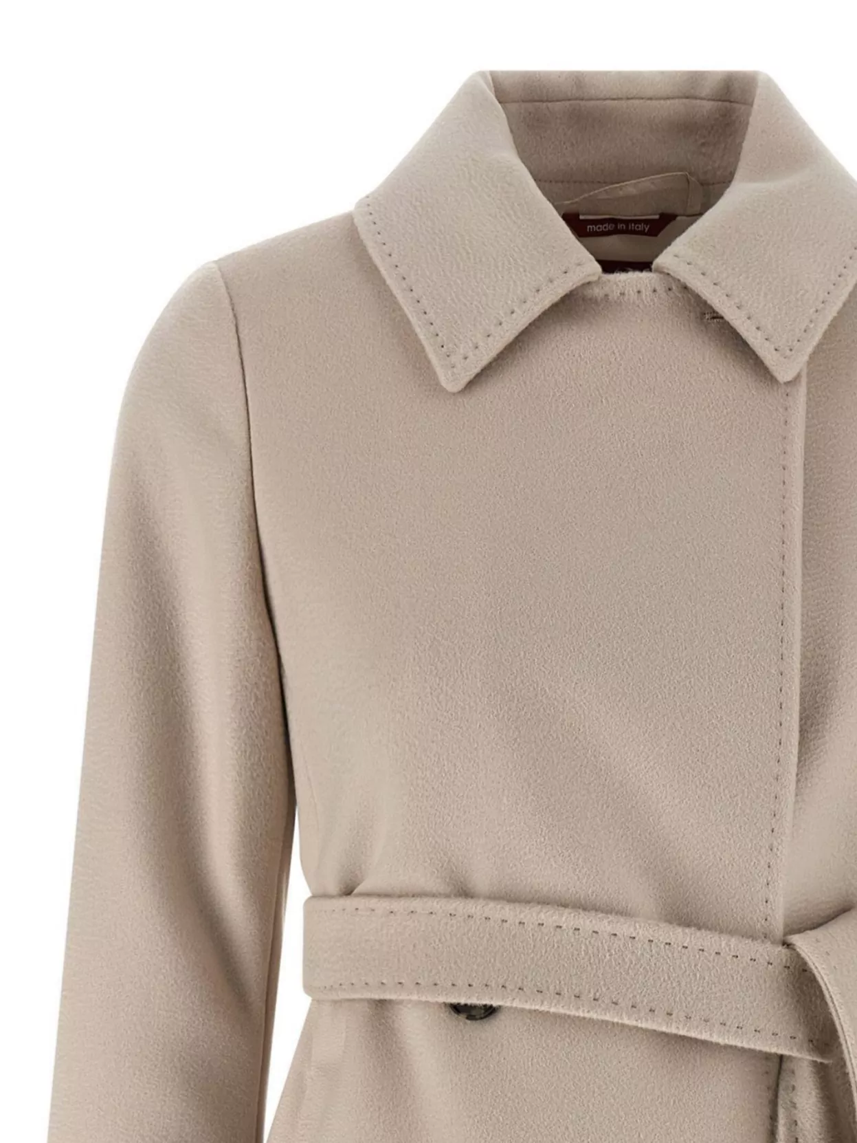 S Max Mara Belted Coat With Long Sleeves And Pockets
