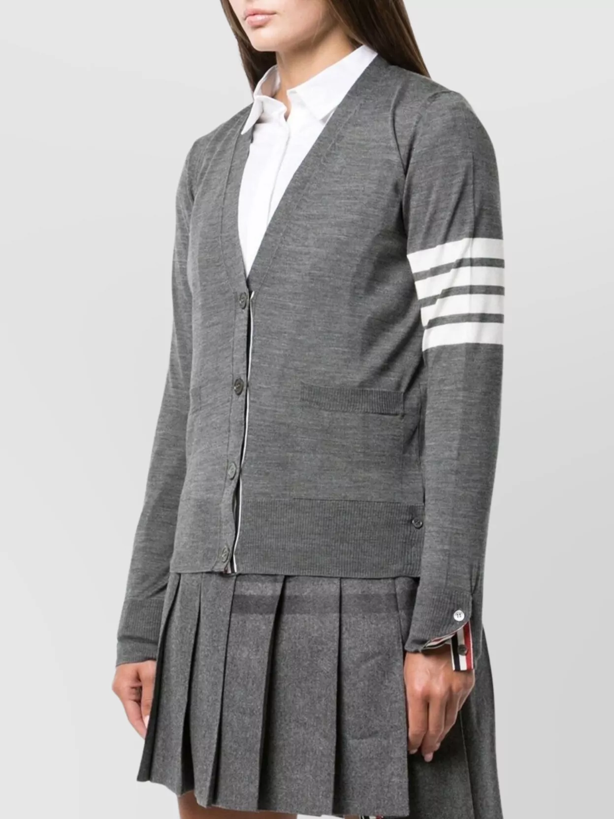 Thom Browne 4-bar Merino Wool Cardigan
