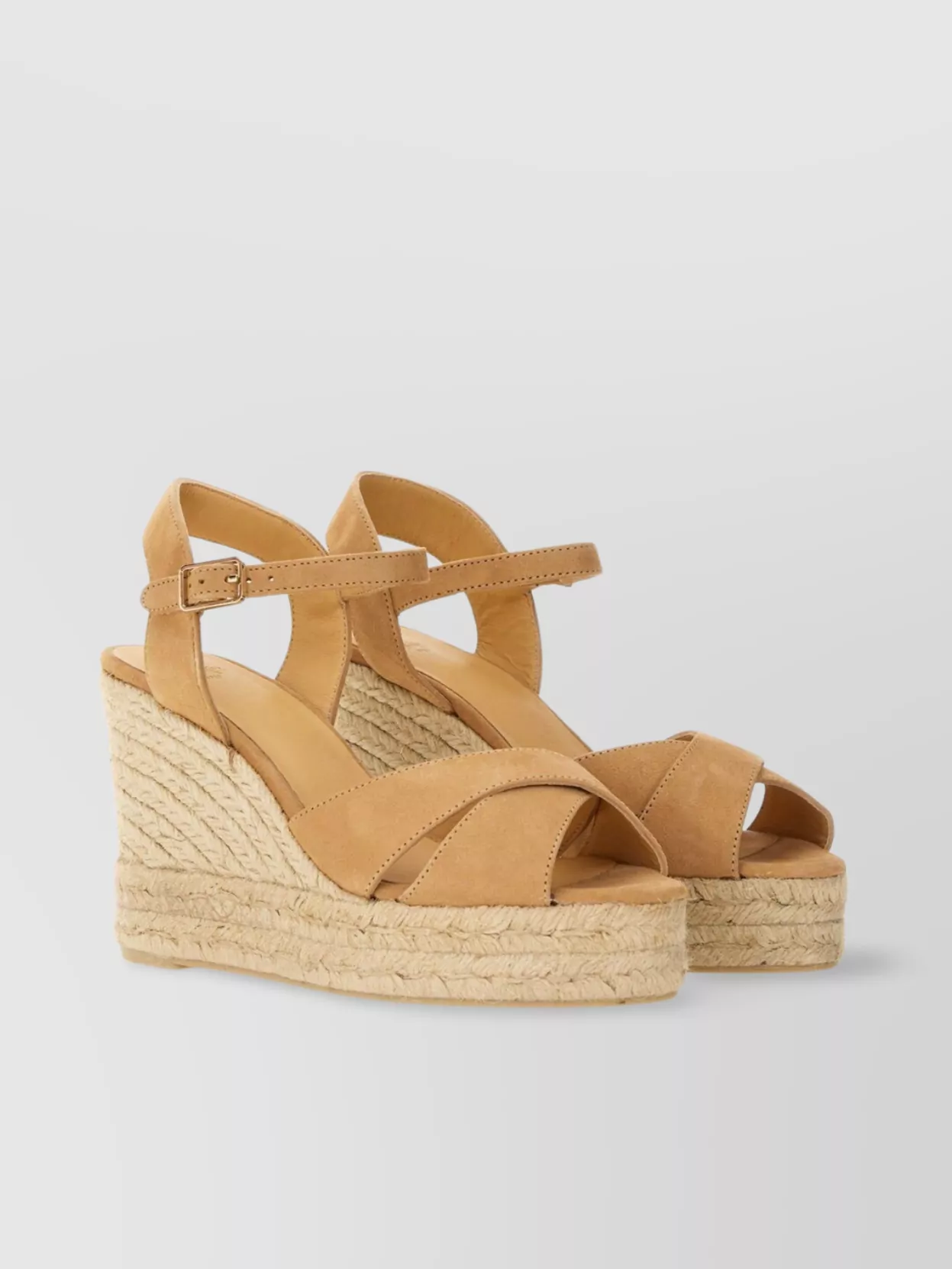 Shop Castaã±er High Wedge Heel Espadrille Sole Sandal