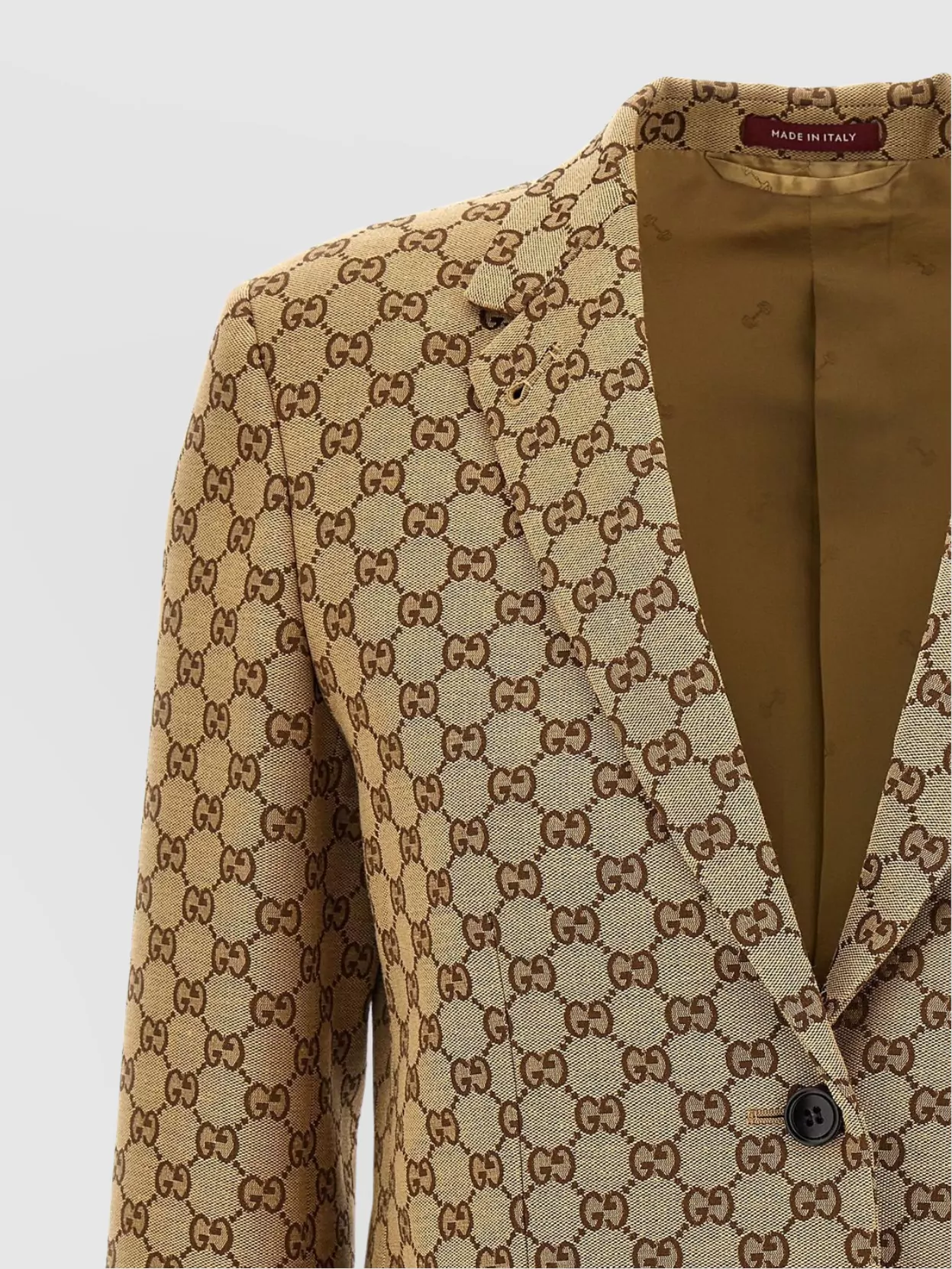 Gucci Front Pockets Notched Lapels Jacket